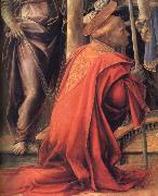 Fra Filippo Lippi Details of Madonna and Child with Angels,St Frediano and St Augustine oil on canvas